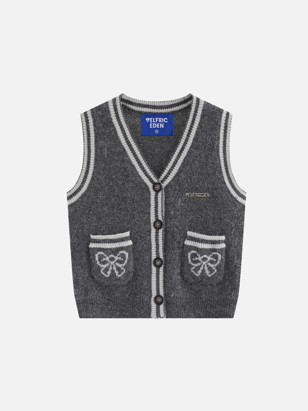 Aelfric Eden Bow Graphic Sweater Vest