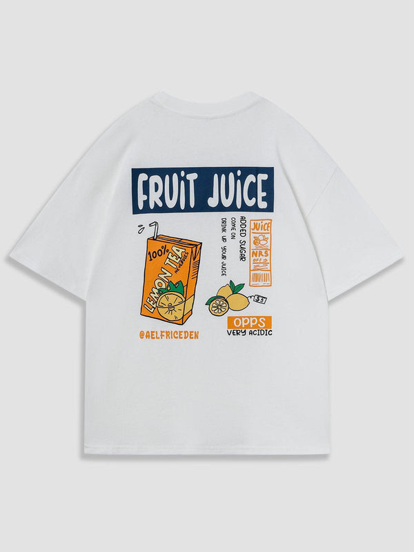 T-Shirt mit Fruchtsaft-Print von Aelfric Eden