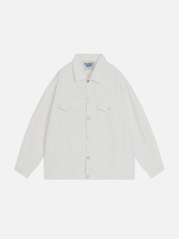 Aelfric Eden Vintage White Denim Jacket