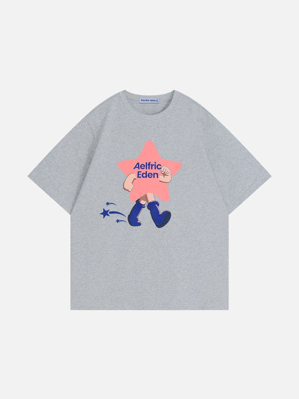 Aelfric Eden Walking Star Foam Printing Tee