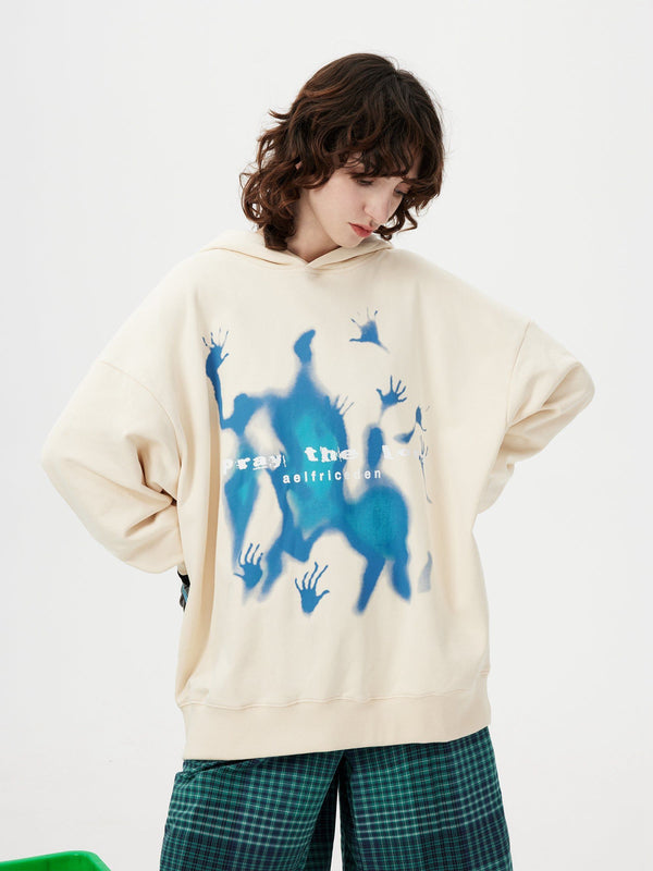 Aelfric Eden Abstraction Shadow Print Kapuzenpullover