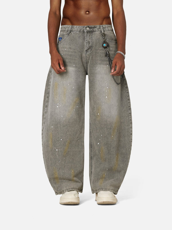 Aelfric Eden Ink Splash  Super Baaggy Barrel Jeans