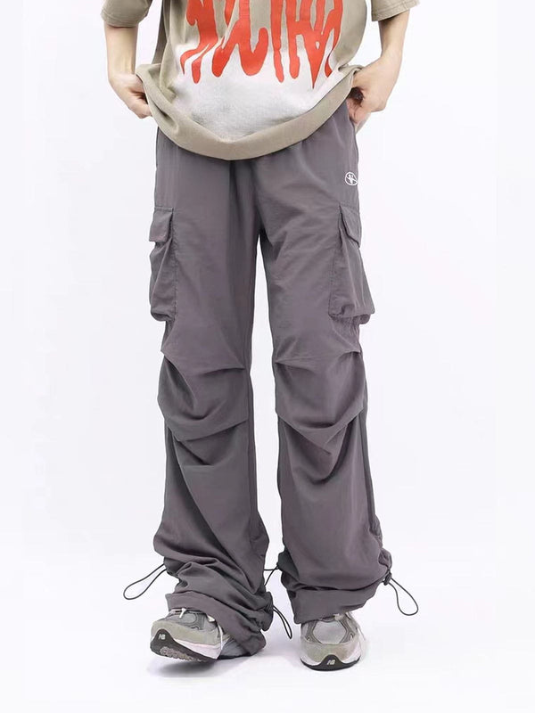 Aelfric Eden Embroidered Wrinkle Cargo Pants
