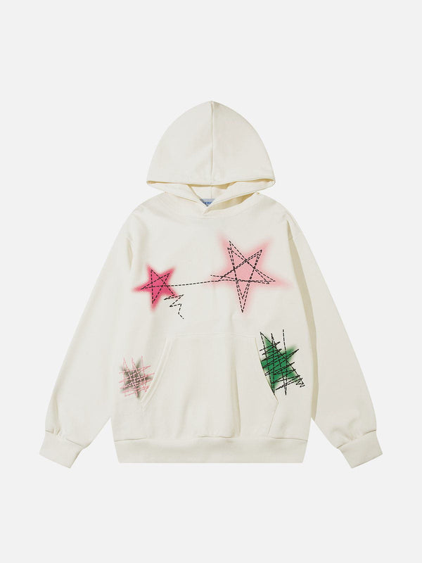 Aelfric Eden Graffiti Line Star Kapuzenpullover