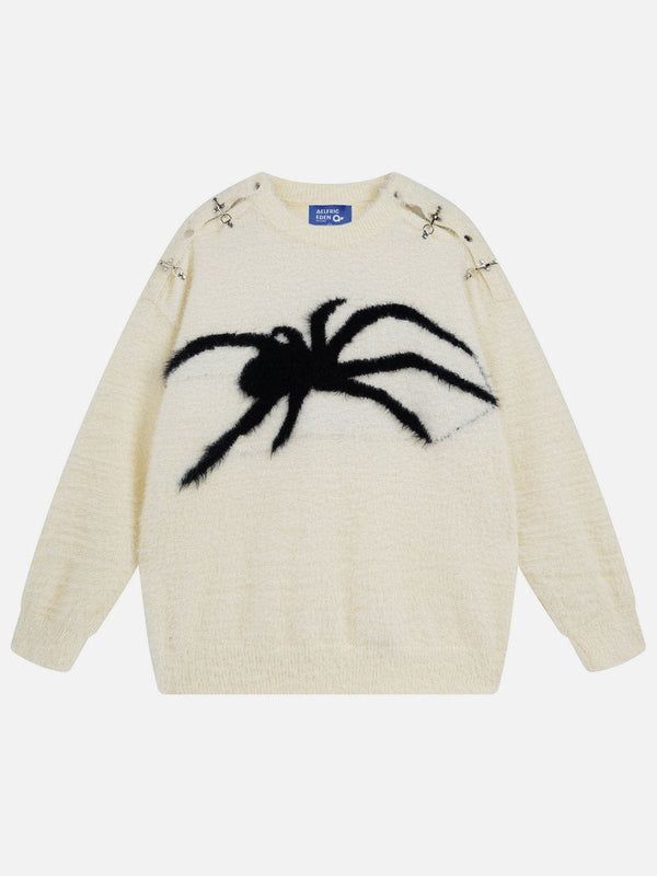 Aelfric Eden Metal Buckle Spider Jacquard Sweater